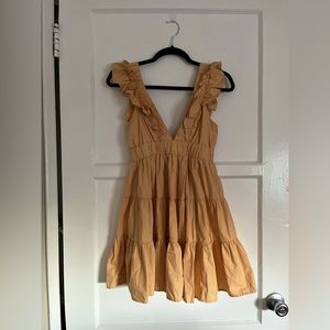 Abercrombie & Fitch Low V Neck Mini Dress